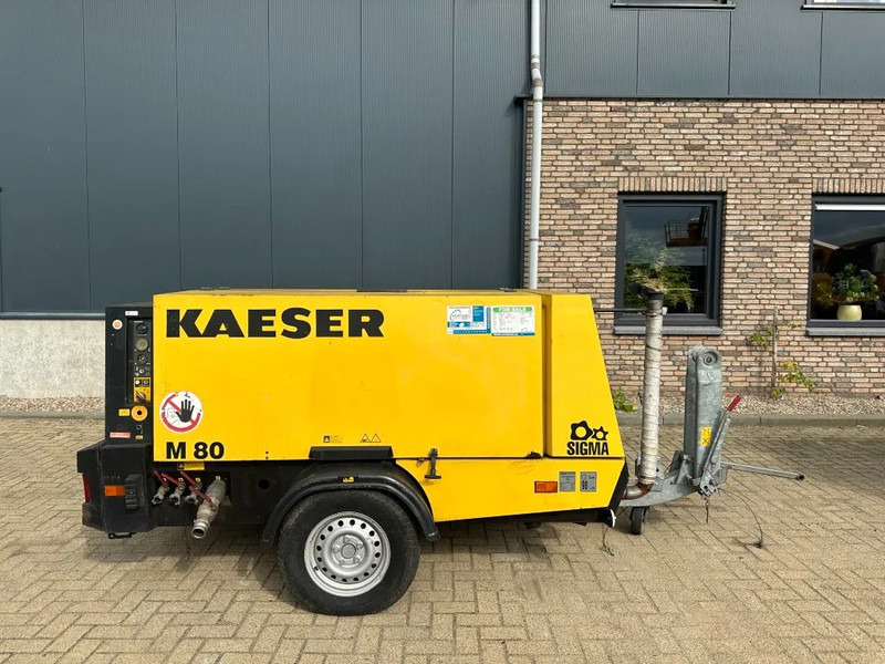 Kaeser M80 Kubota 8.1 m3 / min 7 Bar 55 kW Mobiele Silent Diesel Compressor - Компресор за воздух: слика 1 Kaeser M80 Kubota 8.1 m3 / min 7 Bar 55 kW Mobiele Silent Diesel Compressor - Компресор за воздух: слика 1