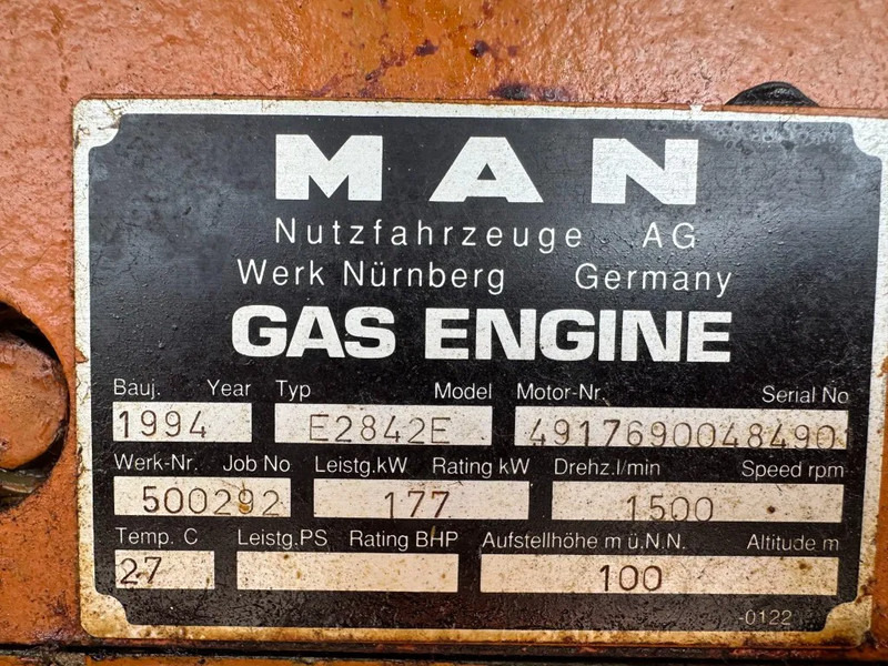 MAN E2842E Stamford 295 kVA gas WKK generatorset good condition ! - Генераторска поставка: слика 3 MAN E2842E Stamford 295 kVA gas WKK generatorset good condition ! - Генераторска поставка: слика 3