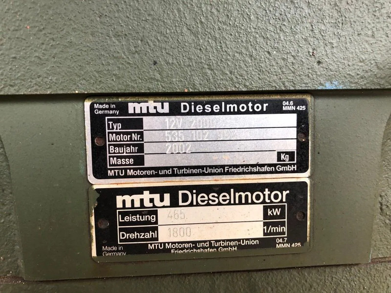MTU 12V 2000 633 PK 12V 2000 633 PK Diesel Engine - Мотор: слика 3 MTU 12V 2000 633 PK 12V 2000 633 PK Diesel Engine - Мотор: слика 3