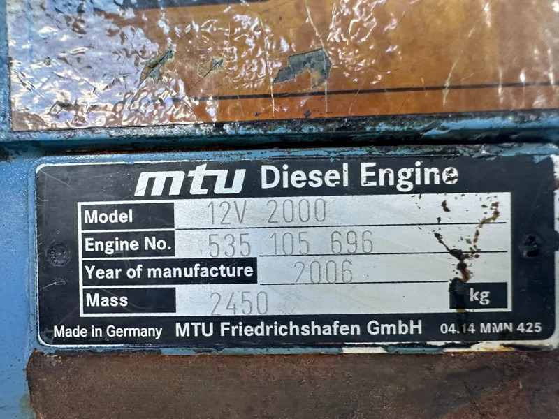 MTU 12V 2000 Marelli 750 kVA generatorset - Генераторска поставка: слика 3 MTU 12V 2000 Marelli 750 kVA generatorset - Генераторска поставка: слика 3