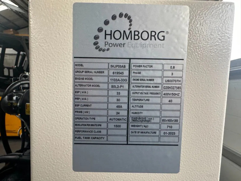 Perkins 1103A-33G Stamford 33 kVA generatorset NEW! - Генераторска поставка: слика 3 Perkins 1103A-33G Stamford 33 kVA generatorset NEW! - Генераторска поставка: слика 3