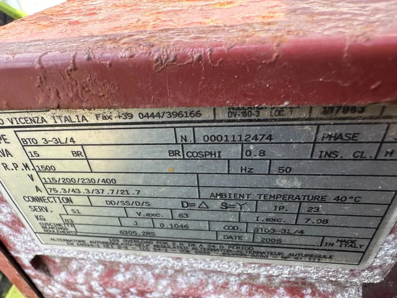 Генераторска поставка Pramac Yanmar 3TNE88-PG Mecc Alte Spa 15 kVA Silent generatorset: слика 10