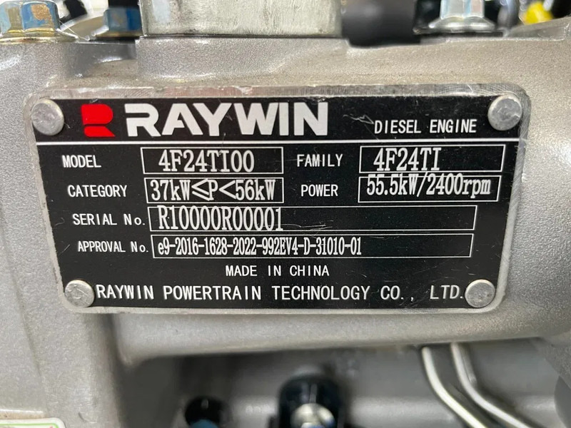 Raywin 4F24TI00 Stage V 38 kVA New Generatorset Stage 5 - Генераторска поставка: слика 4 Raywin 4F24TI00 Stage V 38 kVA New Generatorset Stage 5 - Генераторска поставка: слика 4