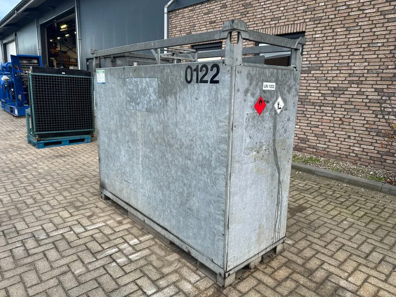 Rietbergwerke 2400 liter gegalvaniseerde dubbelwandige IBC Dieseltank - Товарен контејнер: слика 1 Rietbergwerke 2400 liter gegalvaniseerde dubbelwandige IBC Dieseltank - Товарен контејнер: слика 1
