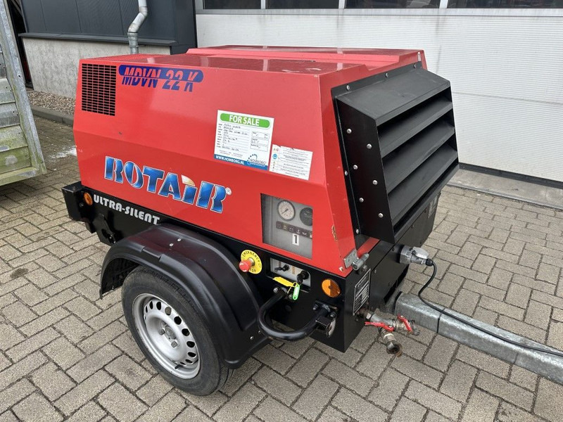 Rotair MDVN 22 K Kubota 2000 L / min 6.5 Bar Mobiele Diesel Compressor as New ! - Компресор за воздух: слика 5 Rotair MDVN 22 K Kubota 2000 L / min 6.5 Bar Mobiele Diesel Compressor as New ! - Компресор за воздух: слика 5