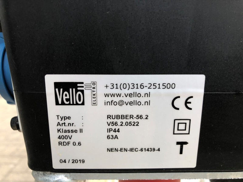 Vello Rubber-56.2 Stroomverdeelkast Zwerfkast Paddestoel 63 Ampère Nieuw ! - Генераторска поставка: слика 3 Vello Rubber-56.2 Stroomverdeelkast Zwerfkast Paddestoel 63 Ampère Nieuw ! - Генераторска поставка: слика 3