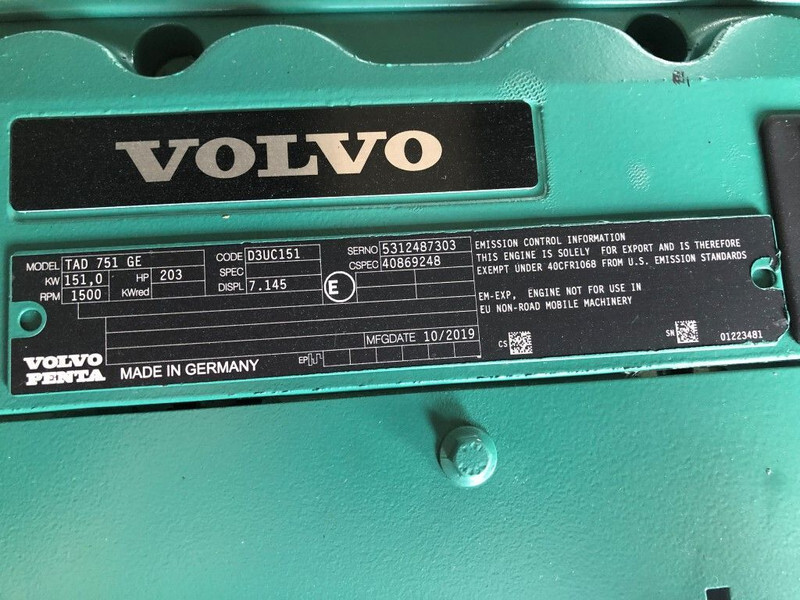 Volvo Stage 3A 167 kVA Supersilent generatorset - Генераторска поставка: слика 4 Volvo Stage 3A 167 kVA Supersilent generatorset - Генераторска поставка: слика 4