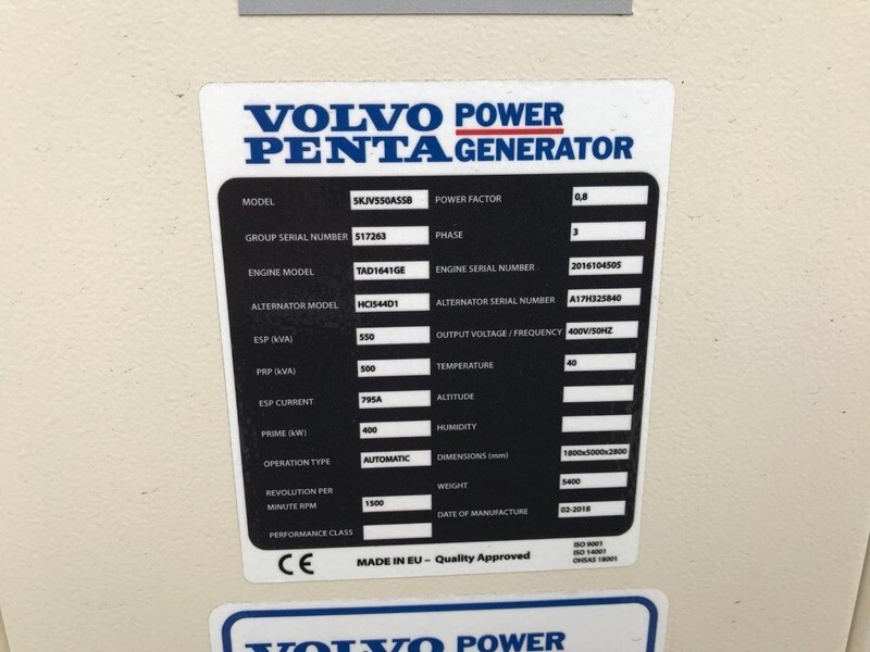 Volvo Stamford 550 KVA TAD 1641 GE Super Silent Nieuw - Генераторска поставка: слика 4 Volvo Stamford 550 KVA TAD 1641 GE Super Silent Nieuw - Генераторска поставка: слика 4