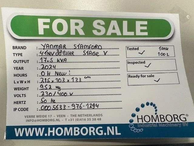 Yanmar Stage 5 Stamford 17.5 Rental Silent Generatorset Stage V New ! - Генераторска поставка: слика 2 Yanmar Stage 5 Stamford 17.5 Rental Silent Generatorset Stage V New ! - Генераторска поставка: слика 2