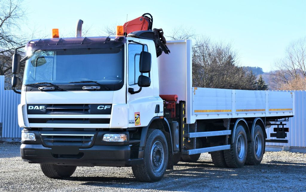 DAF CF 75.360 Pritsche 7,95 m + KRAN / FUNK * 6x4 DAF CF 75.360 Pritsche 7,95 m + KRAN / FUNK * 6x4 - Камион со кран, Камион со платформа: слика 4 DAF CF 75.360 Pritsche 7,95 m + KRAN / FUNK * 6x4 DAF CF 75.360 Pritsche 7,95 m + KRAN / FUNK * 6x4 - Камион со кран, Камион со платформа: слика 4