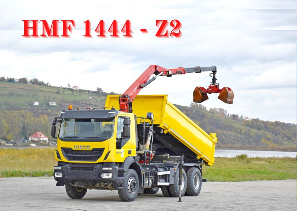 Iveco TRAKKER 360 * Kipper 4,90m* KRAN/FUNK*6x4 - Камион со кран, Кипер: слика 1 Iveco TRAKKER 360 * Kipper 4,90m* KRAN/FUNK*6x4 - Камион со кран, Кипер: слика 1