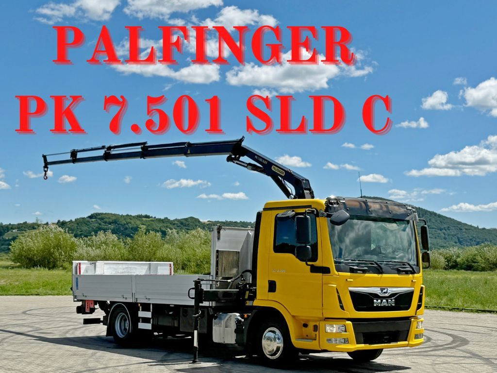 MAN TGL 12.220* PK 7.501 SLD C + FUNK + LIFT*TO - Камион со кран: слика 1 MAN TGL 12.220* PK 7.501 SLD C + FUNK + LIFT*TO - Камион со кран: слика 1