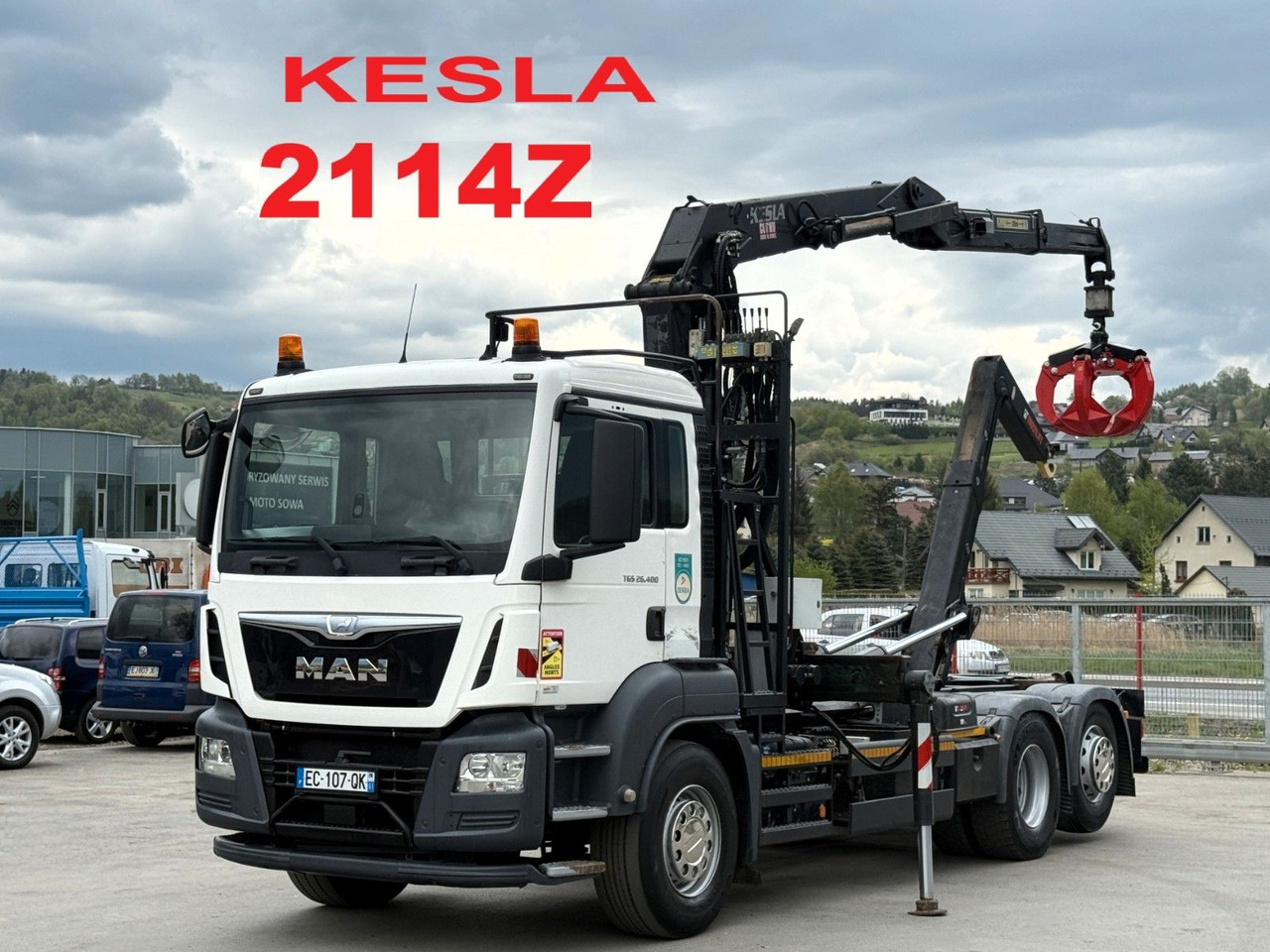 MAN TGS 26.400 Abrollkipper* KESLA 2114Z* TOP - Камион со кука за подигање, Камион со кран: слика 1 MAN TGS 26.400 Abrollkipper* KESLA 2114Z* TOP - Камион со кука за подигање, Камион со кран: слика 1