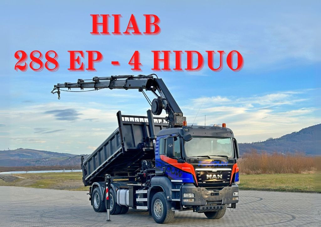 MAN TGS 33.480 * HIAB 288 EP - 4 HIDUO/ FUNK * 6x4 MAN TGS 33.480 * HIAB 288 EP - 4 HIDUO/ FUNK * 6x4 - Камион со кран, Кипер: слика 1 MAN TGS 33.480 * HIAB 288 EP - 4 HIDUO/ FUNK * 6x4 MAN TGS 33.480 * HIAB 288 EP - 4 HIDUO/ FUNK * 6x4 - Камион со кран, Кипер: слика 1