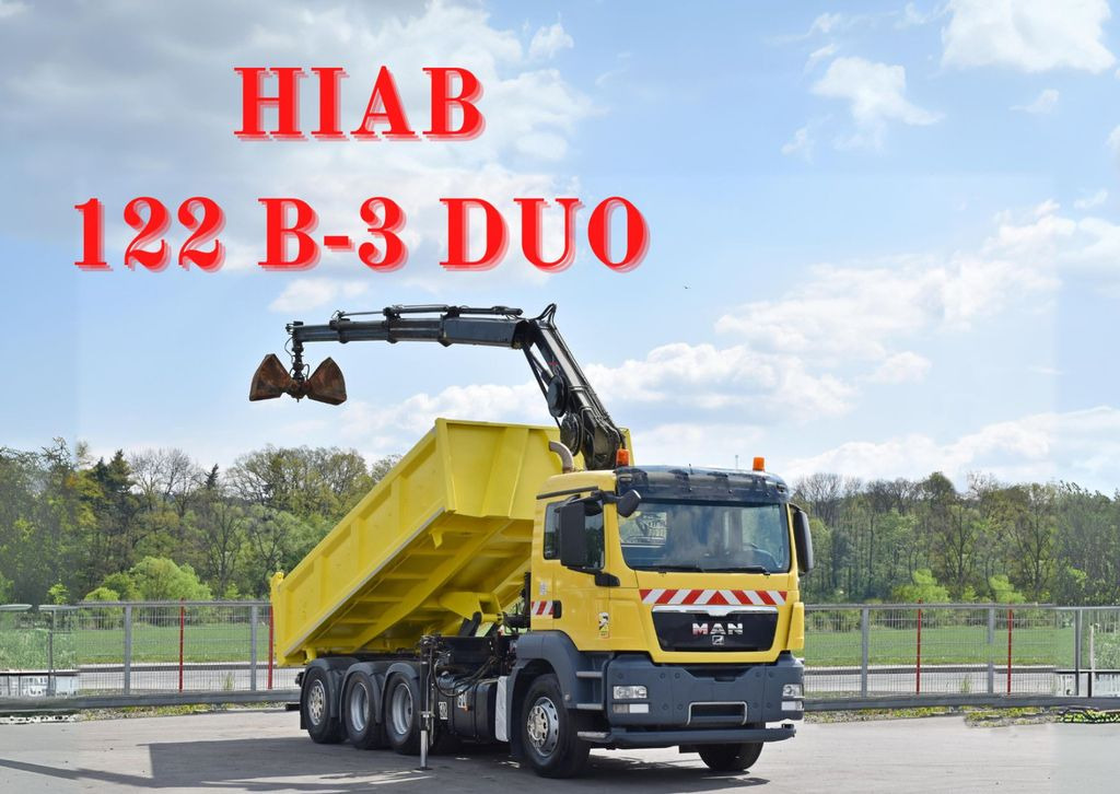 MAN TGS 35.440 * HIAB 122 B-3 DUO / 8x4 - Камион со кран, Кипер: слика 1 MAN TGS 35.440 * HIAB 122 B-3 DUO / 8x4 - Камион со кран, Кипер: слика 1