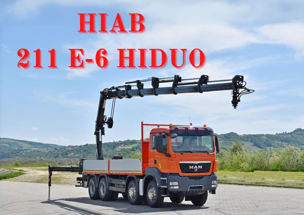 MAN TGS 35.440 * HIAB 211 E-6 HIDUO +FUNK / 8x4 MAN TGS 35.440 * HIAB 211 E-6 HIDUO +FUNK / 8x4 - Камион со кран, Камион со платформа: слика 1 MAN TGS 35.440 * HIAB 211 E-6 HIDUO +FUNK / 8x4 MAN TGS 35.440 * HIAB 211 E-6 HIDUO +FUNK / 8x4 - Камион со кран, Камион со платформа: слика 1
