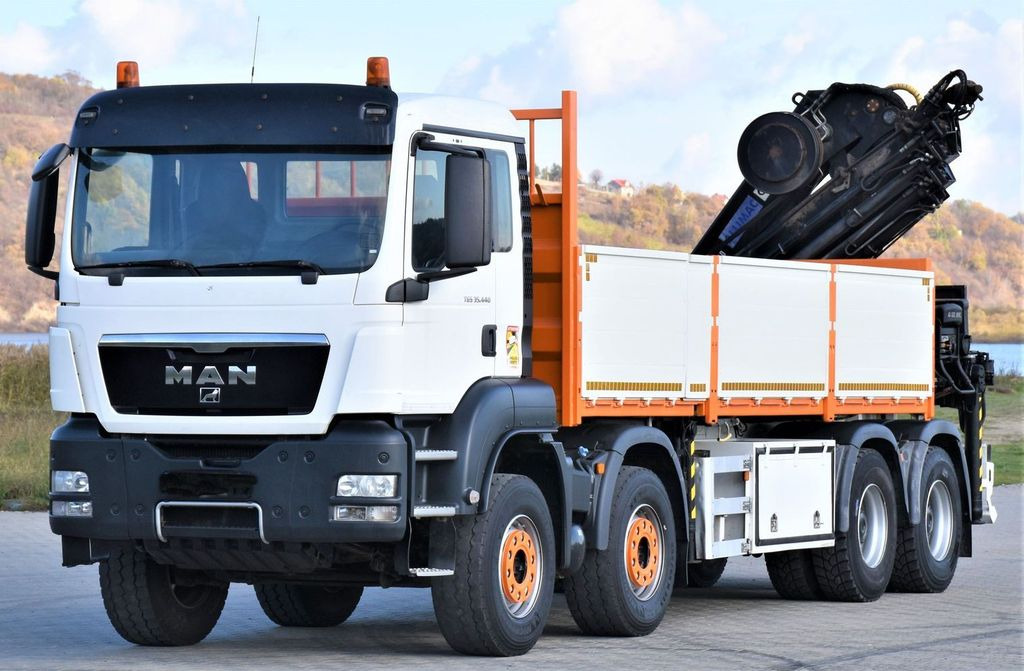 MAN TGS 35.440 * HIAB 322 EP-5HIPRO+FUNK / 8x4! - Камион со кран, Камион со платформа: слика 3 MAN TGS 35.440 * HIAB 322 EP-5HIPRO+FUNK / 8x4! - Камион со кран, Камион со платформа: слика 3
