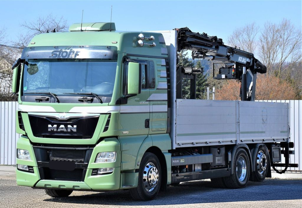 MAN TGX 26.440 Pritsche 6,60 m* ATLAS 125.2V-A12VB - Камион со кран: слика 4 MAN TGX 26.440 Pritsche 6,60 m* ATLAS 125.2V-A12VB - Камион со кран: слика 4