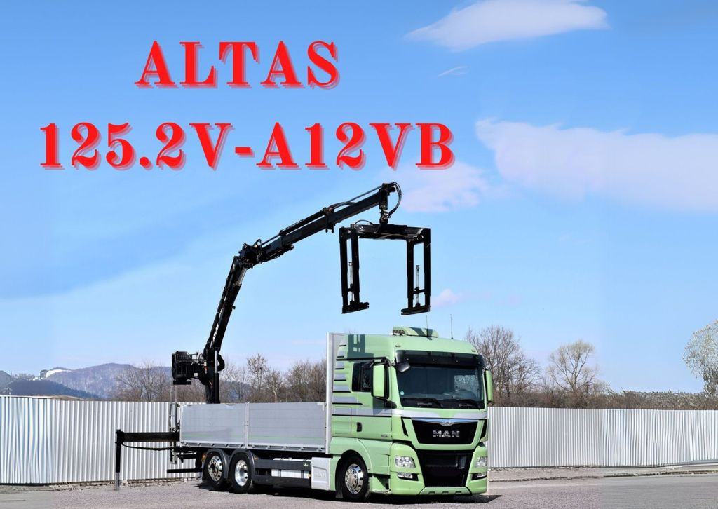 MAN TGX 26.440 Pritsche 6,60 m* ATLAS 125.2V-A12VB - Камион со кран: слика 1 MAN TGX 26.440 Pritsche 6,60 m* ATLAS 125.2V-A12VB - Камион со кран: слика 1