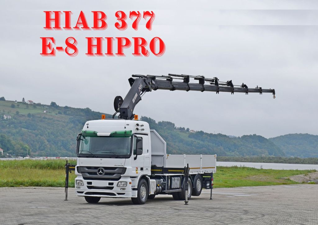 Mercedes-Benz ACTROS 2544 * HIAB 377 E - 8 HIPRO + FUNK* TOP Mercedes-Benz ACTROS 2544 * HIAB 377 E - 8 HIPRO + FUNK* TOP - Камион со кран, Камион со платформа: слика 1 Mercedes-Benz ACTROS 2544 * HIAB 377 E - 8 HIPRO + FUNK* TOP Mercedes-Benz ACTROS 2544 * HIAB 377 E - 8 HIPRO + FUNK* TOP - Камион со кран, Камион со платформа: слика 1