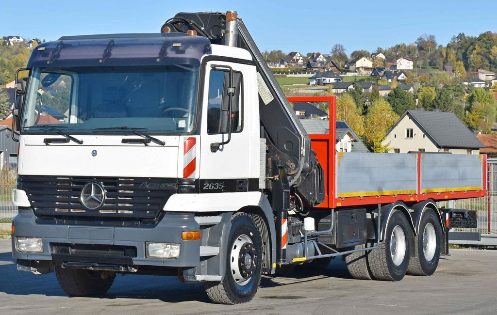 Mercedes-Benz ACTROS 2635 Pritsche 6,40m + HIAB 400 E-5 + FUNK - Камион со кран: слика 4 Mercedes-Benz ACTROS 2635 Pritsche 6,40m + HIAB 400 E-5 + FUNK - Камион со кран: слика 4
