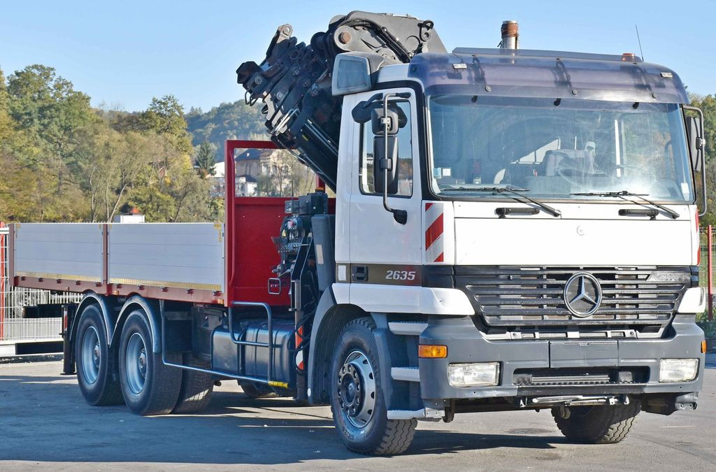 Mercedes-Benz ACTROS 2635 Pritsche 6,40m + HIAB 400 E-5 + FUNK - Камион со кран: слика 3 Mercedes-Benz ACTROS 2635 Pritsche 6,40m + HIAB 400 E-5 + FUNK - Камион со кран: слика 3