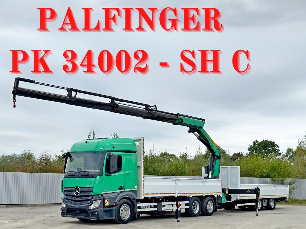 Mercedes-Benz ACTROS 2645* PK 34002 - SH C/FUNK+Anhänger* TOP - Камион со кран: слика 1 Mercedes-Benz ACTROS 2645* PK 34002 - SH C/FUNK+Anhänger* TOP - Камион со кран: слика 1