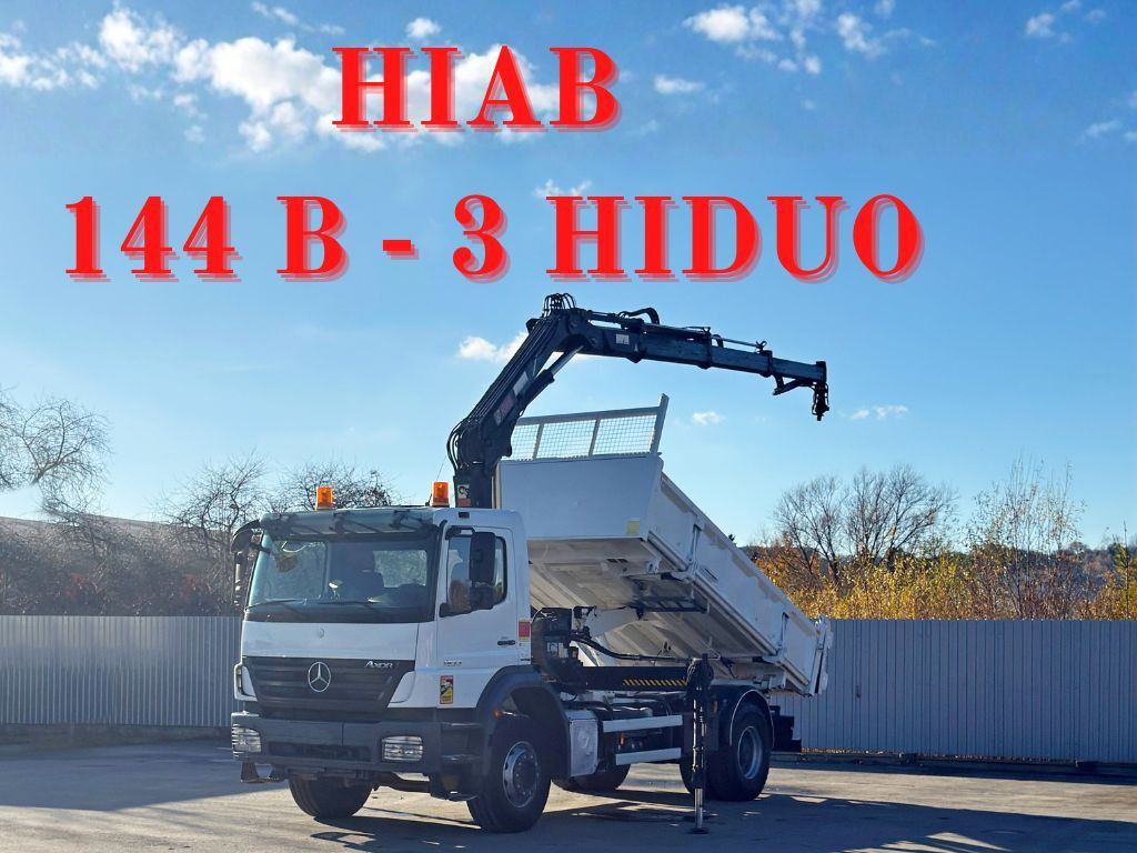 Mercedes-Benz AXOR 1833 * HIAB 144 B - 3 HIDUO + FUNK * TOP - Камион со кран: слика 1 Mercedes-Benz AXOR 1833 * HIAB 144 B - 3 HIDUO + FUNK * TOP - Камион со кран: слика 1