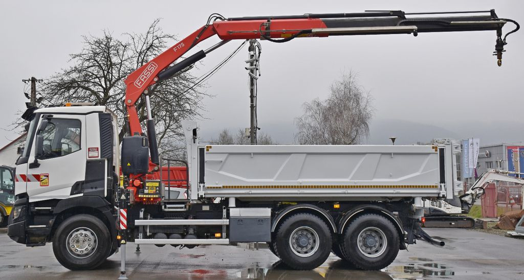 Камион со кран, Кипер Renault C380 *KIPPER 5,10 m* FASSI F175A.0.22+FUNK /6x4: слика 6