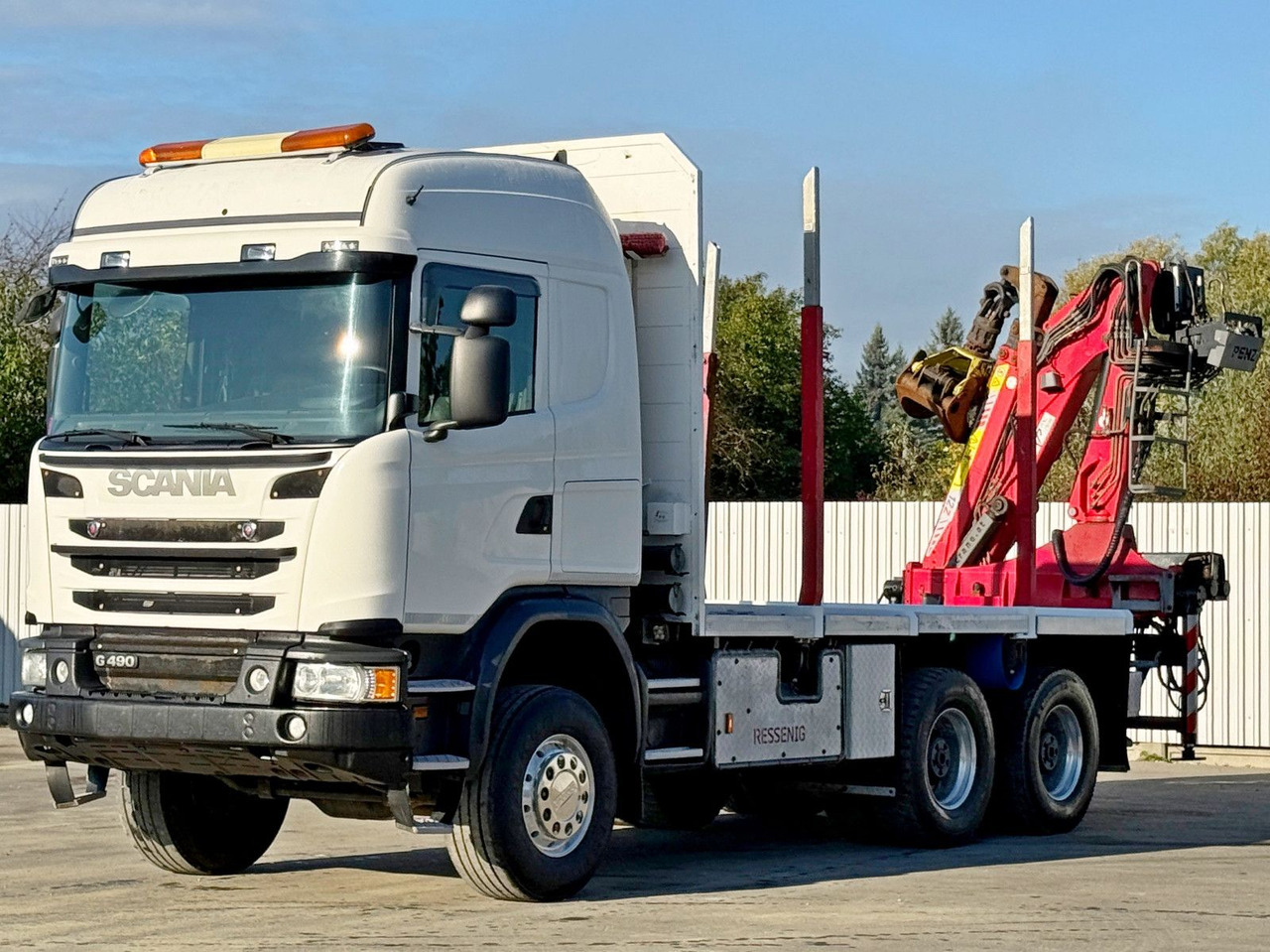Scania G490* HOLZTRANSPORTER * PENZ 12Z8.70* 6x6 - Камион со кран: слика 3 Scania G490* HOLZTRANSPORTER * PENZ 12Z8.70* 6x6 - Камион со кран: слика 3