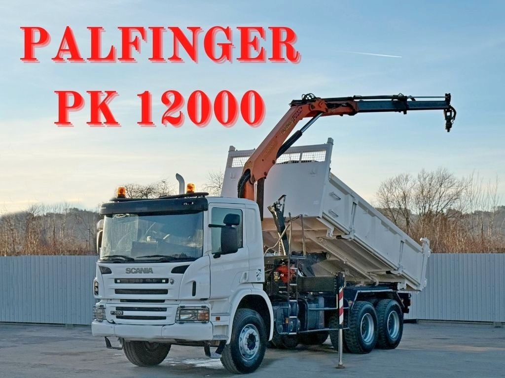 Scania P 380 Kipper 5,10 m * PK 12000 * 6x4 - Кипер, Камион со кран: слика 1 Scania P 380 Kipper 5,10 m * PK 12000 * 6x4 - Кипер, Камион со кран: слика 1