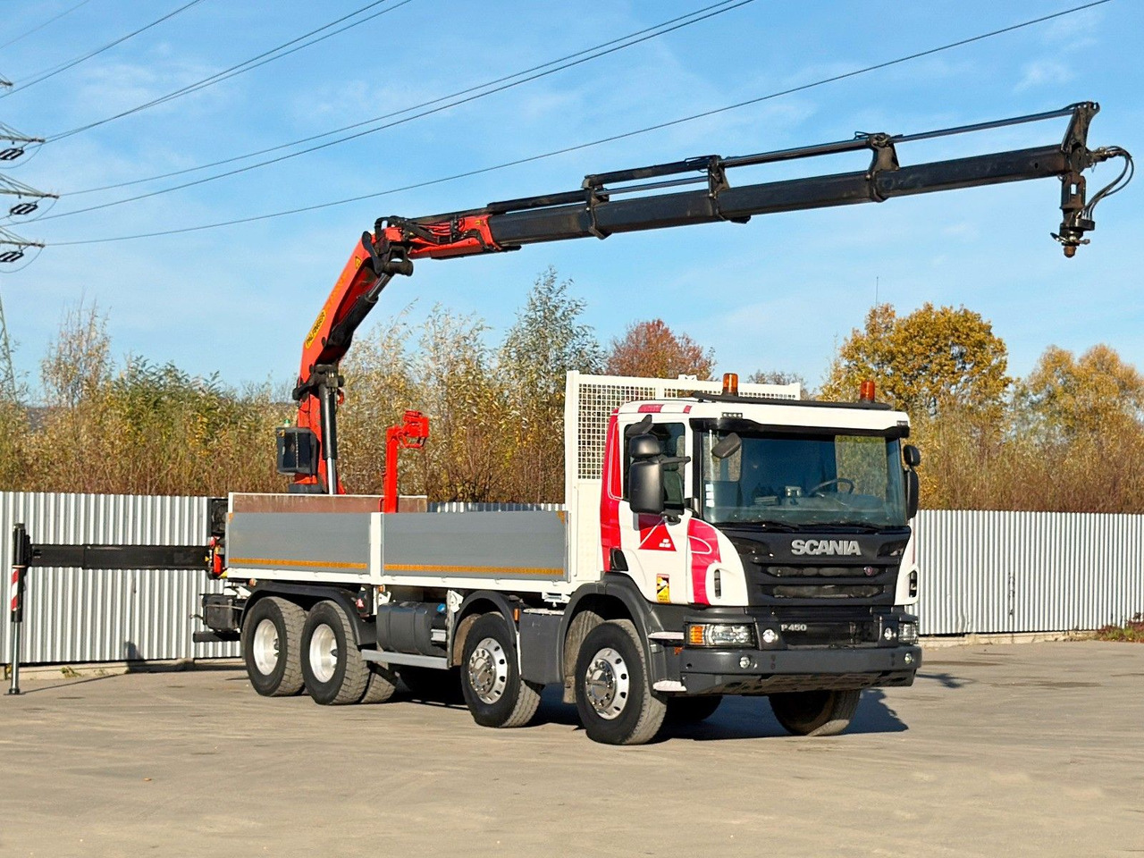 Scania P 450* PRITSCHE 6,90m * PK 23002- SH C FUNK *8x4 - Камион со кран: слика 2 Scania P 450* PRITSCHE 6,90m * PK 23002- SH C FUNK *8x4 - Камион со кран: слика 2