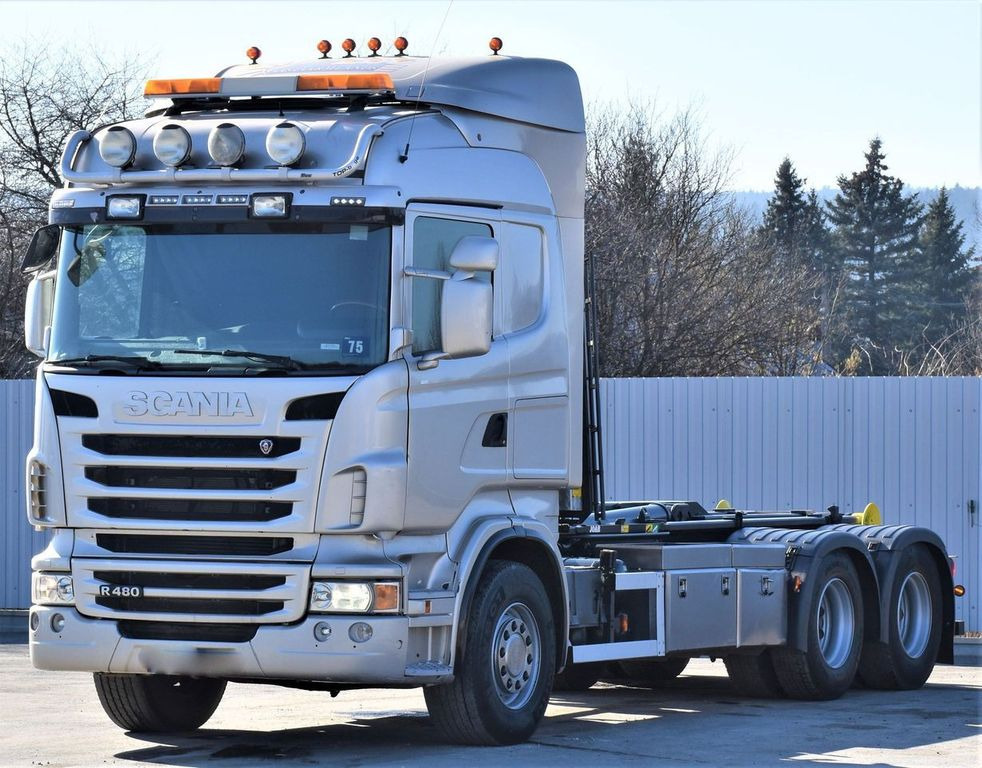 Scania R 480 Abrollkipper * 6x4 * Top Zustand ! Scania R 480 Abrollkipper * 6x4 * Top Zustand ! - Камион со кука за подигање: слика 4 Scania R 480 Abrollkipper * 6x4 * Top Zustand ! Scania R 480 Abrollkipper * 6x4 * Top Zustand ! - Камион со кука за подигање: слика 4