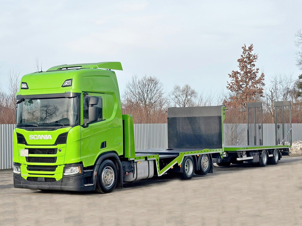 Scania R 500 + Anhänger * TOP* - Автотранспортен камион, Камион со кран: слика 3 Scania R 500 + Anhänger * TOP* - Автотранспортен камион, Камион со кран: слика 3