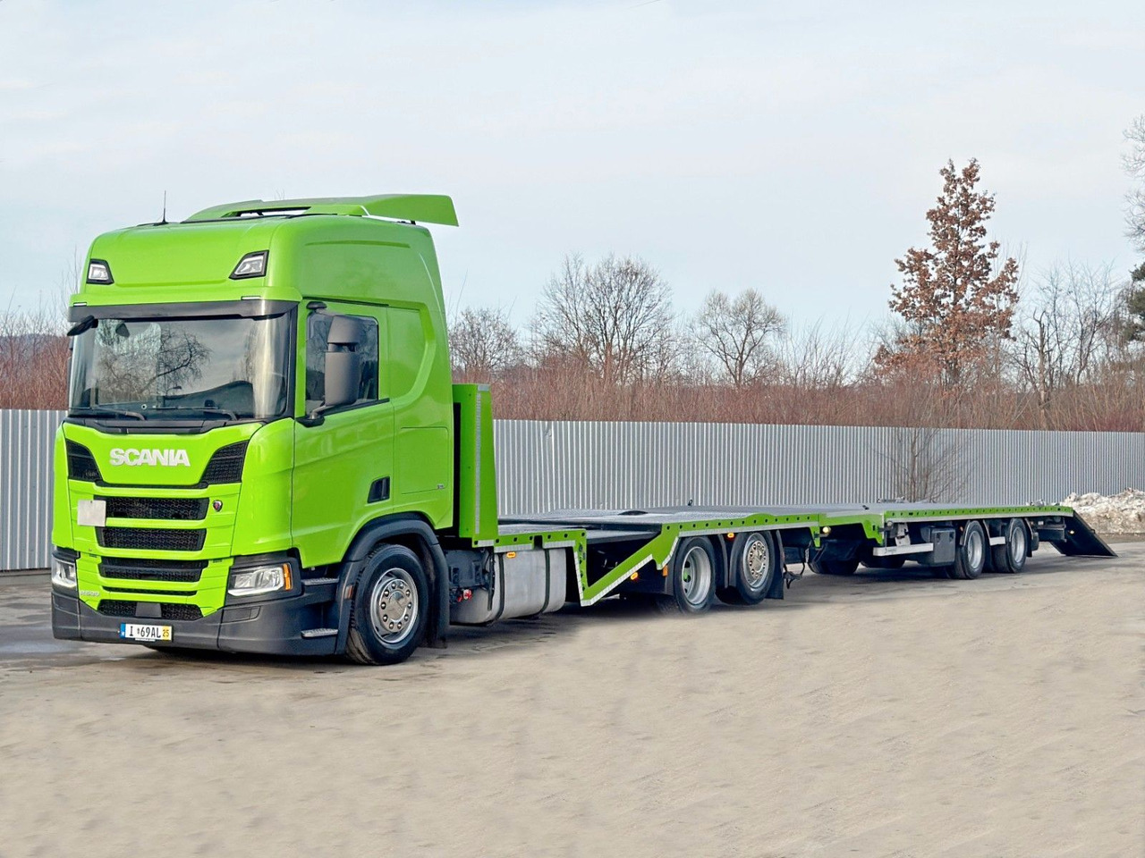 Scania R 500 + Anhänger * TOP* - Автотранспортен камион, Камион со кран: слика 1 Scania R 500 + Anhänger * TOP* - Автотранспортен камион, Камион со кран: слика 1