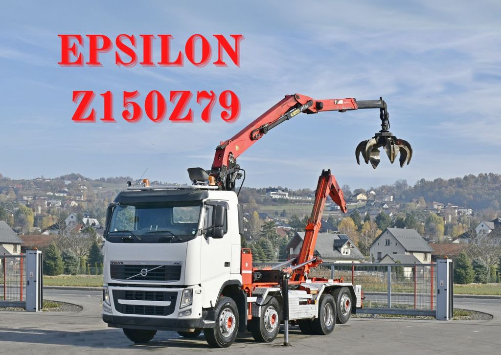 Volvo FH 500 * Abrollkipper * EPSILON Q150Z79 * TOP - Камион со кука за подигање: слика 1 Volvo FH 500 * Abrollkipper * EPSILON Q150Z79 * TOP - Камион со кука за подигање: слика 1
