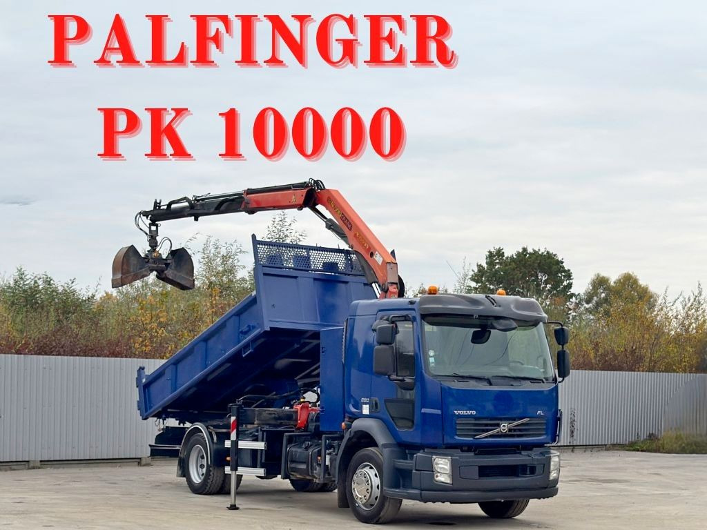 Volvo FL280 KIPPER 4,35m * PALFINGER PK 10000 + FUNK - Камион со кран: слика 1 Volvo FL280 KIPPER 4,35m * PALFINGER PK 10000 + FUNK - Камион со кран: слика 1