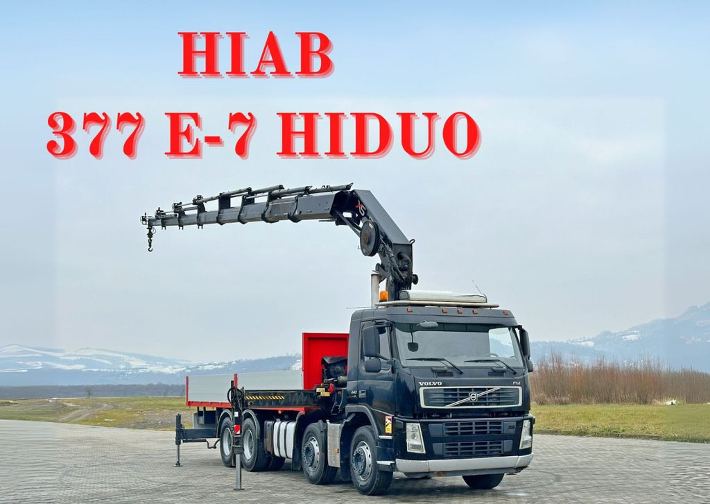 Volvo FM 440* HIAB 377 E-7 HIDUO + FUNK / 8x4 Volvo FM 440* HIAB 377 E-7 HIDUO + FUNK / 8x4 - Камион со платформа, Камион со кран: слика 1 Volvo FM 440* HIAB 377 E-7 HIDUO + FUNK / 8x4 Volvo FM 440* HIAB 377 E-7 HIDUO + FUNK / 8x4 - Камион со платформа, Камион со кран: слика 1