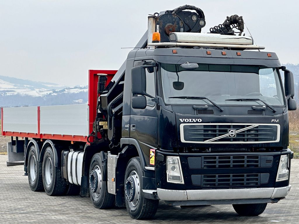 Volvo FM 440* HIAB 377 E-7 HIDUO + FUNK / 8x4 Volvo FM 440* HIAB 377 E-7 HIDUO + FUNK / 8x4 - Камион со платформа, Камион со кран: слика 3 Volvo FM 440* HIAB 377 E-7 HIDUO + FUNK / 8x4 Volvo FM 440* HIAB 377 E-7 HIDUO + FUNK / 8x4 - Камион со платформа, Камион со кран: слика 3