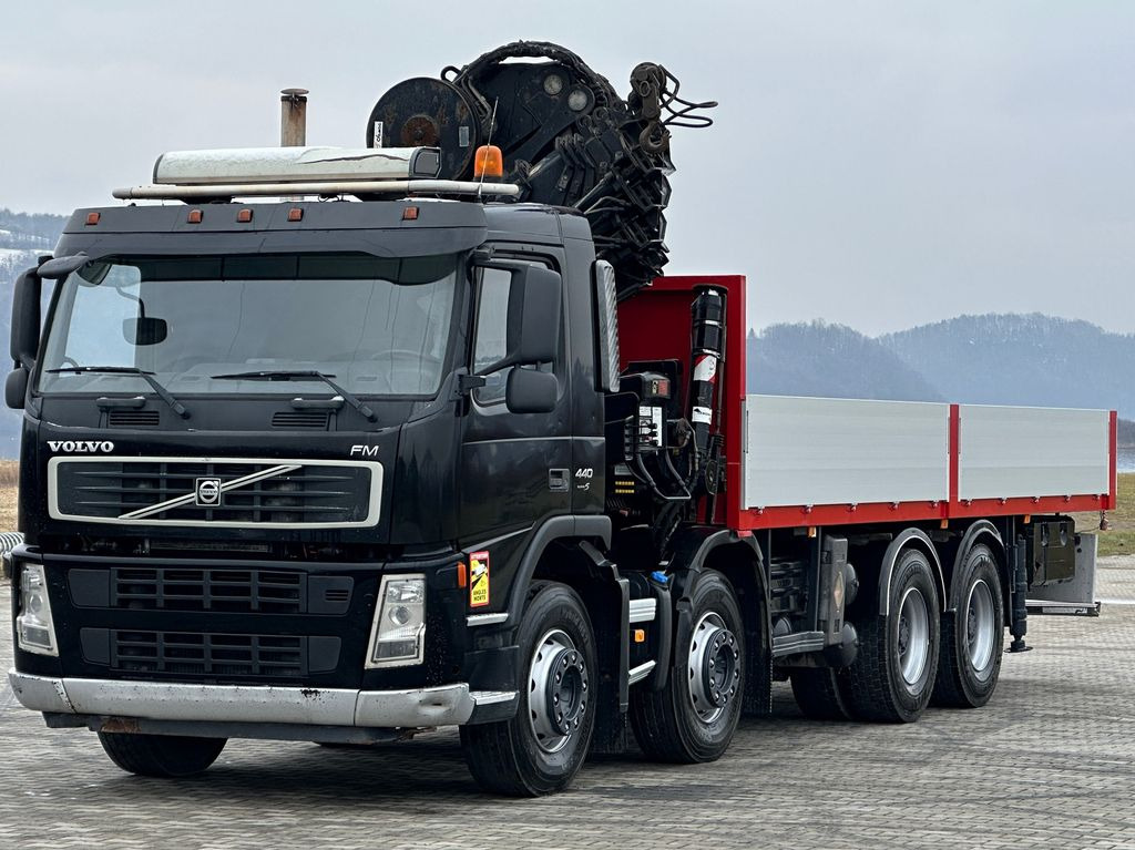 Volvo FM 440* HIAB 377 E-7 HIDUO + FUNK / 8x4 Volvo FM 440* HIAB 377 E-7 HIDUO + FUNK / 8x4 - Камион со платформа, Камион со кран: слика 4 Volvo FM 440* HIAB 377 E-7 HIDUO + FUNK / 8x4 Volvo FM 440* HIAB 377 E-7 HIDUO + FUNK / 8x4 - Камион со платформа, Камион со кран: слика 4