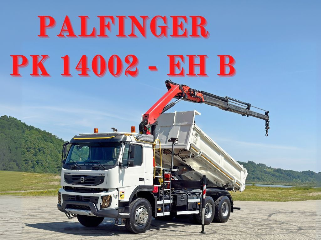 Volvo FMX 410 Kipper 4,70m *PK 14002-EH B/FUNK *6x4 - Камион со кран: слика 1 Volvo FMX 410 Kipper 4,70m *PK 14002-EH B/FUNK *6x4 - Камион со кран: слика 1