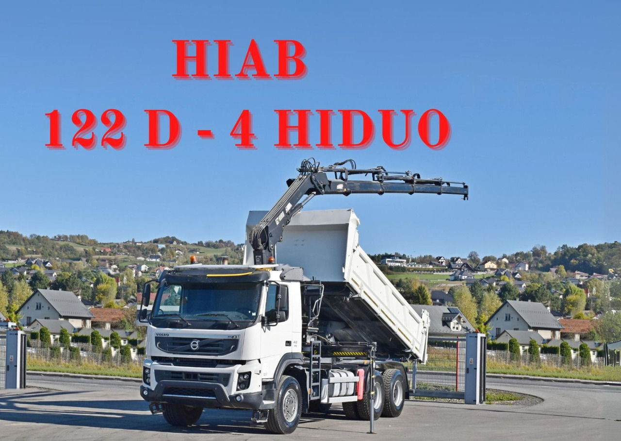 Volvo FMX 410 Kipper 5,20m*HIAB 122 D-4 HIDUO/FUNK*6x4 - Камион со кран: слика 1 Volvo FMX 410 Kipper 5,20m*HIAB 122 D-4 HIDUO/FUNK*6x4 - Камион со кран: слика 1