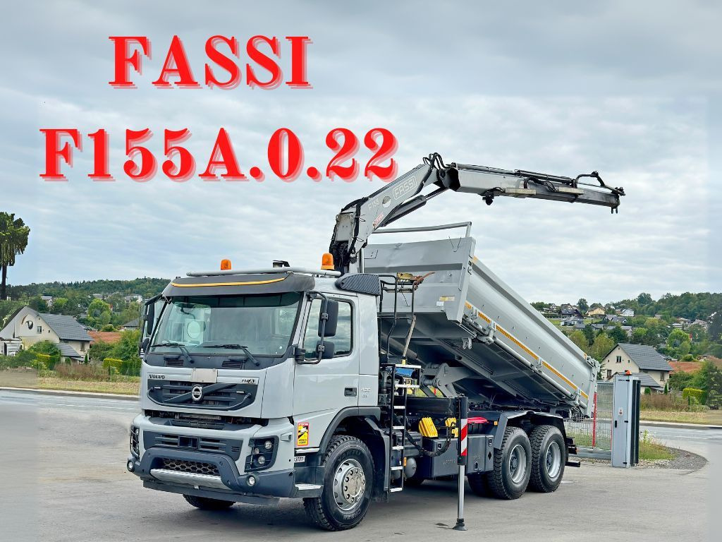Volvo FMX 420 Kipper 5,10m *FASSI F155A.0.22+FUNK/6x4 - Камион со кран: слика 1 Volvo FMX 420 Kipper 5,10m *FASSI F155A.0.22+FUNK/6x4 - Камион со кран: слика 1