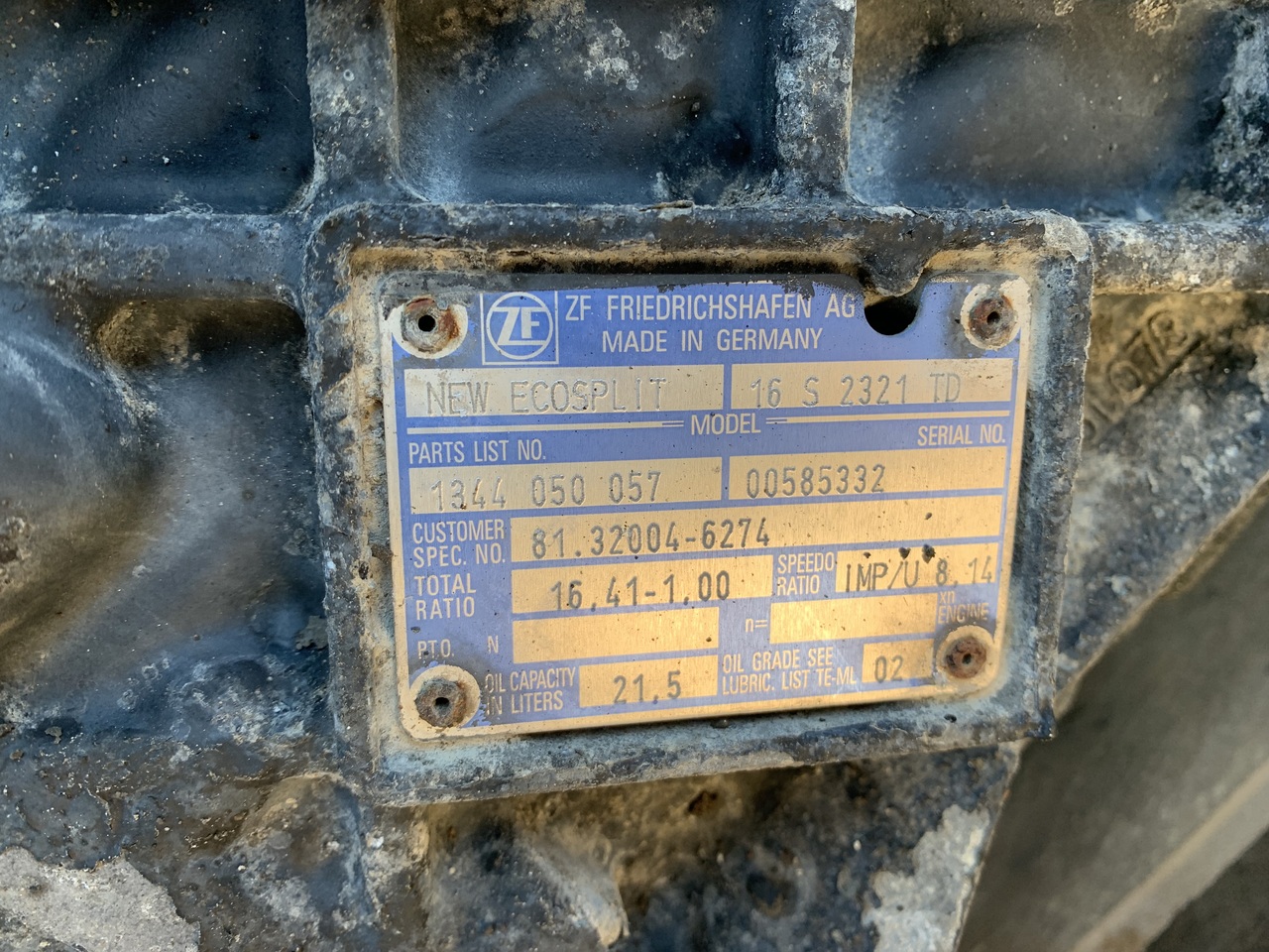 GEARBOX MAN TGX ZF16S2321 TD (WITH INTARTER) - Менувач и делови за Камион: слика 3 GEARBOX MAN TGX ZF16S2321 TD (WITH INTARTER) - Менувач и делови за Камион: слика 3