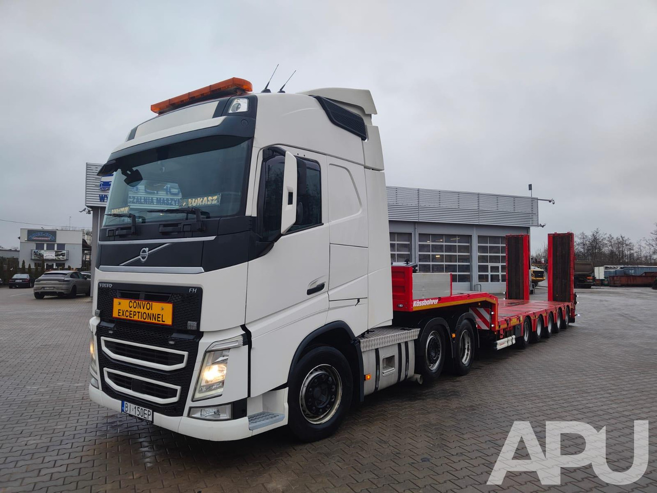 Volvo FH + Kassbohrer - Камион влекач, Полуприколка за низок утовар: слика 1 Volvo FH + Kassbohrer - Камион влекач, Полуприколка за низок утовар: слика 1