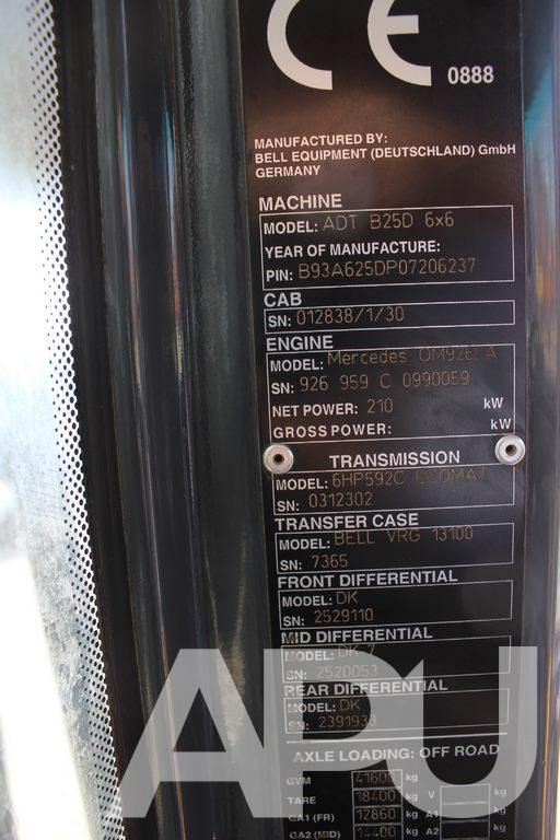 WOZIDŁO Bell ADT B25D 6×6 - Зглобен истоварувач: слика 2 WOZIDŁO Bell ADT B25D 6×6 - Зглобен истоварувач: слика 2