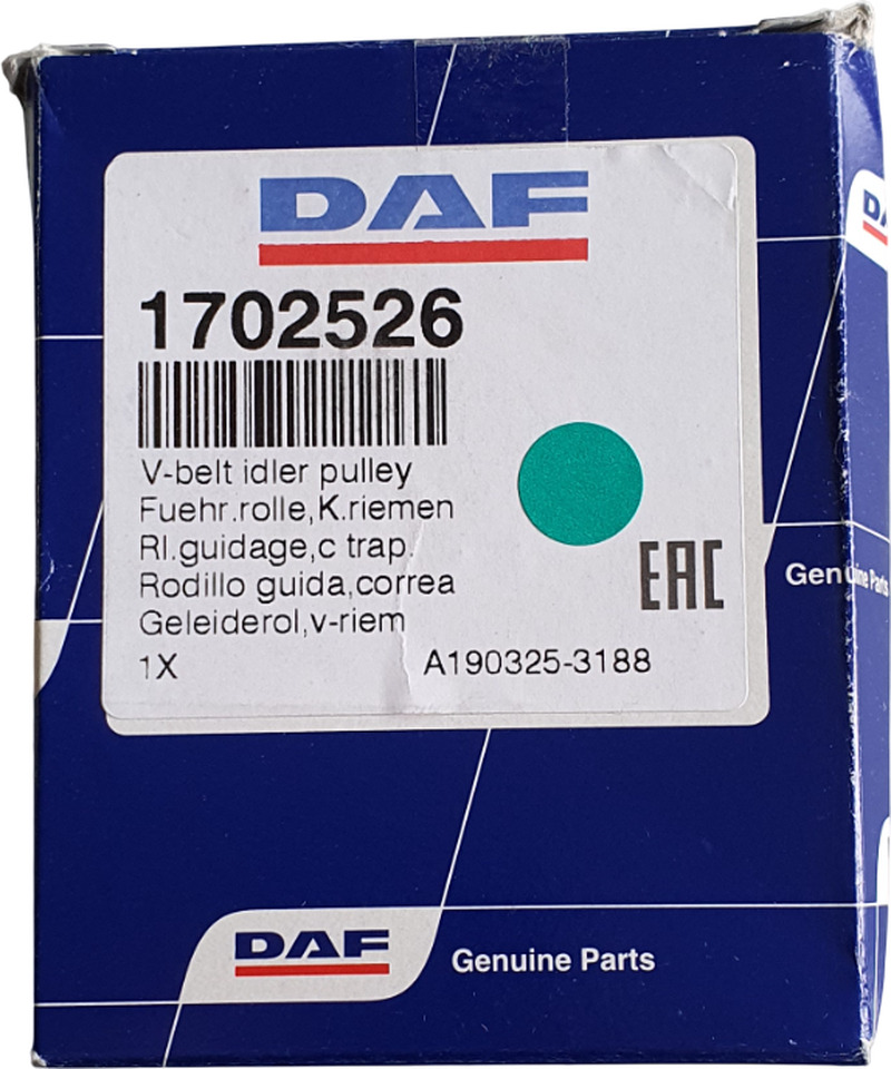 DAF SPANROL MET POLY-V RIEMSET 8-RIB (8PK) | 1706837 - Затегнувач за ремен за Камион: слика 3 DAF SPANROL MET POLY-V RIEMSET 8-RIB (8PK) | 1706837 - Затегнувач за ремен за Камион: слика 3