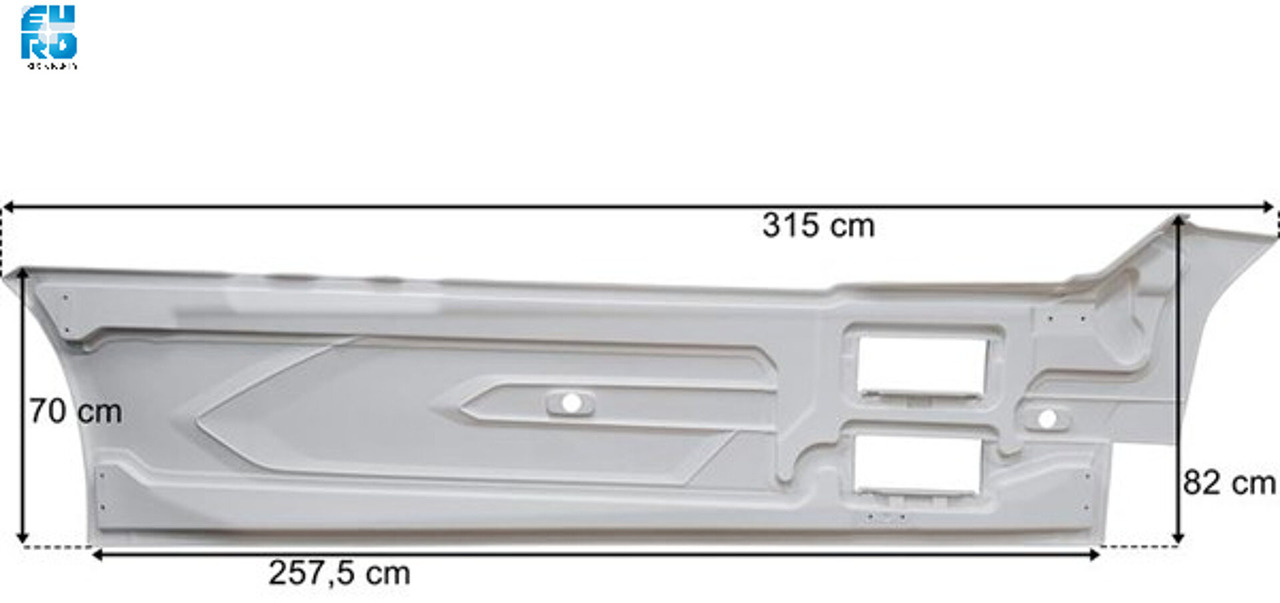 DAF XG XG+ XF ZIJSKIRT SET WB 4000mm 2022- PRIMER ,COMPLEET MET BEVESTIGING. - Каросерија и екстериер за Камион: слика 4 DAF XG XG+ XF ZIJSKIRT SET WB 4000mm 2022- PRIMER ,COMPLEET MET BEVESTIGING. - Каросерија и екстериер за Камион: слика 4