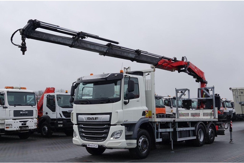 DAF CF 450 - Камион со платформа, Камион со кран: слика 1 DAF CF 450 - Камион со платформа, Камион со кран: слика 1