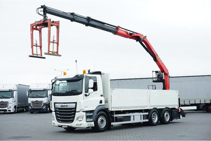 DAF CF / 480 / 6 X 2 / SKRZYNIOWY + HDS / PALFINGER PK 22 001L / OŚ - Камион со платформа, Камион со кран: слика 1 DAF CF / 480 / 6 X 2 / SKRZYNIOWY + HDS / PALFINGER PK 22 001L / OŚ - Камион со платформа, Камион со кран: слика 1